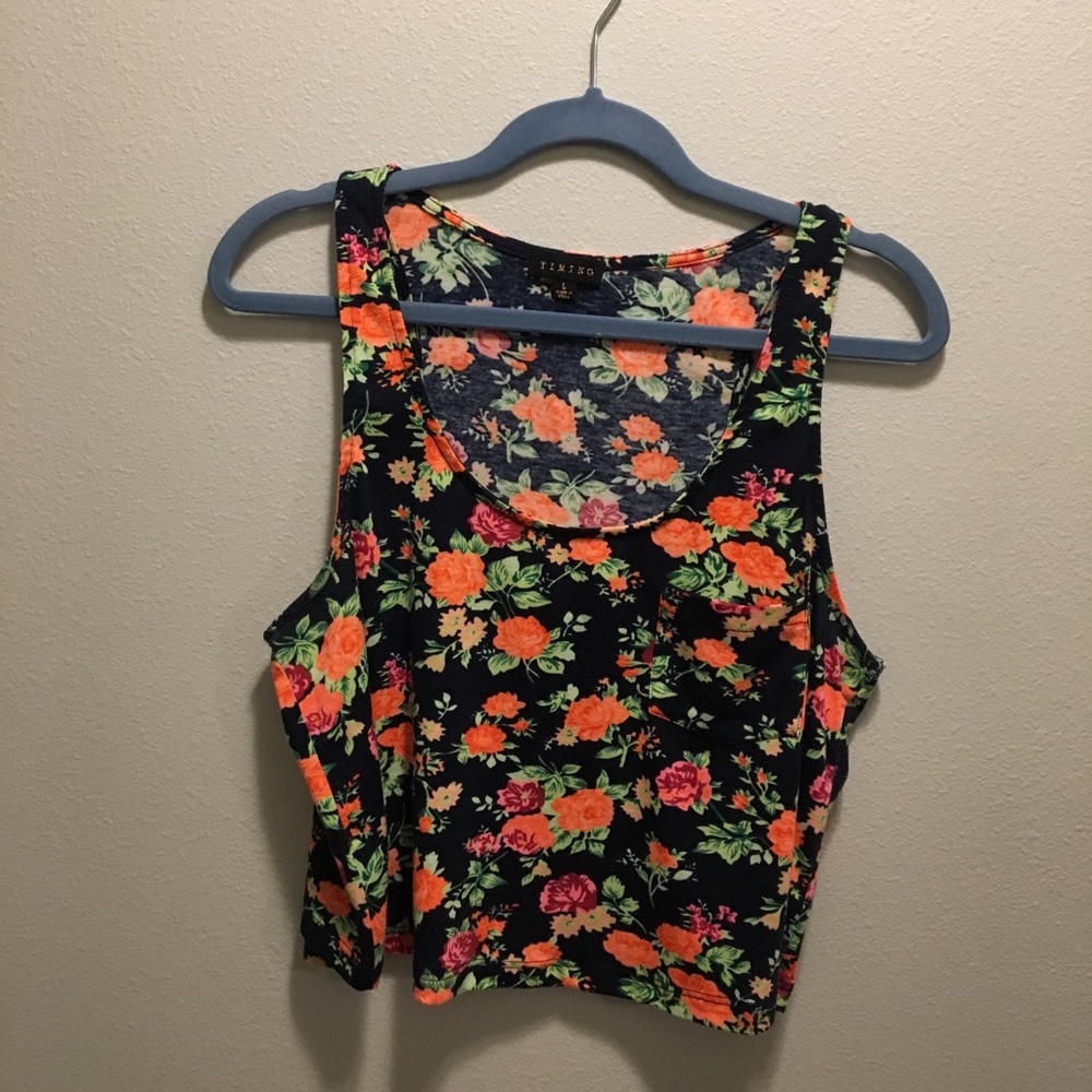 Floral tank top